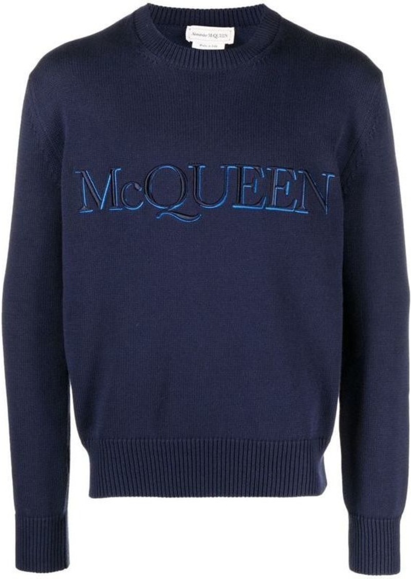 ALEXANDER MCQUEEN Logo-embroidered jumper