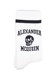 ALEXANDER MCQUEEN Logo Skull Socks In