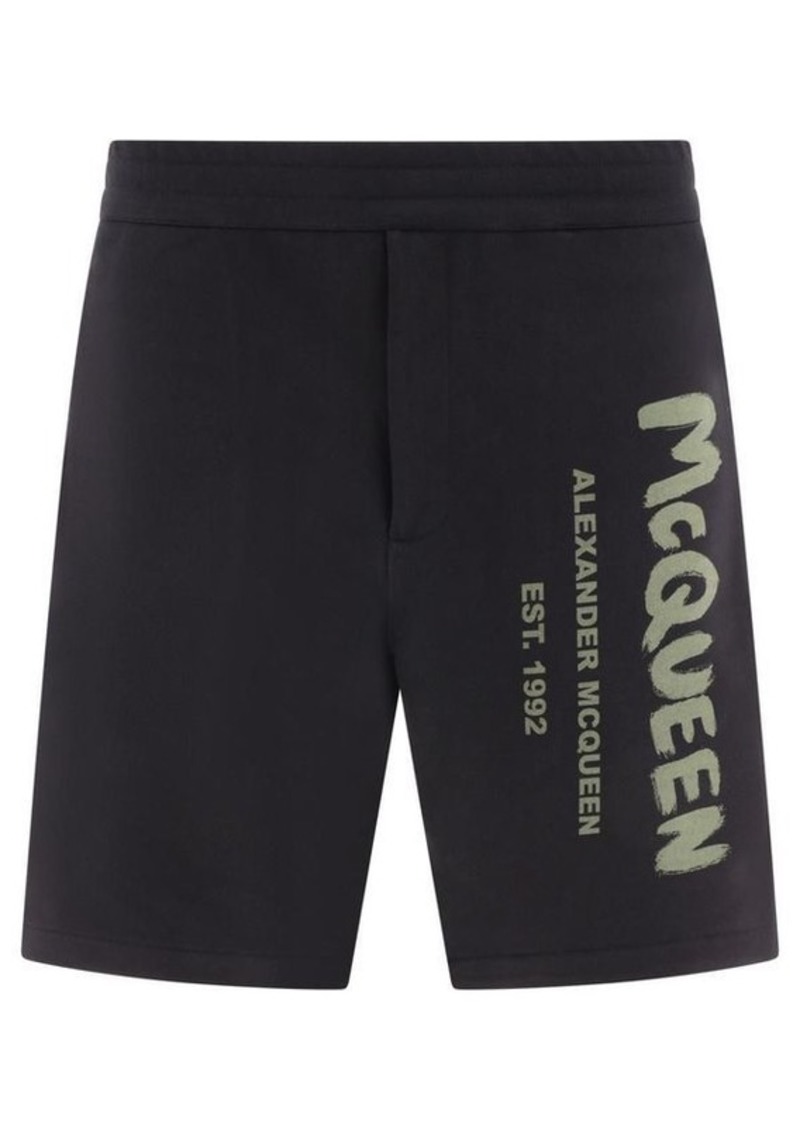 ALEXANDER MCQUEEN "McQueen Graffiti" shorts