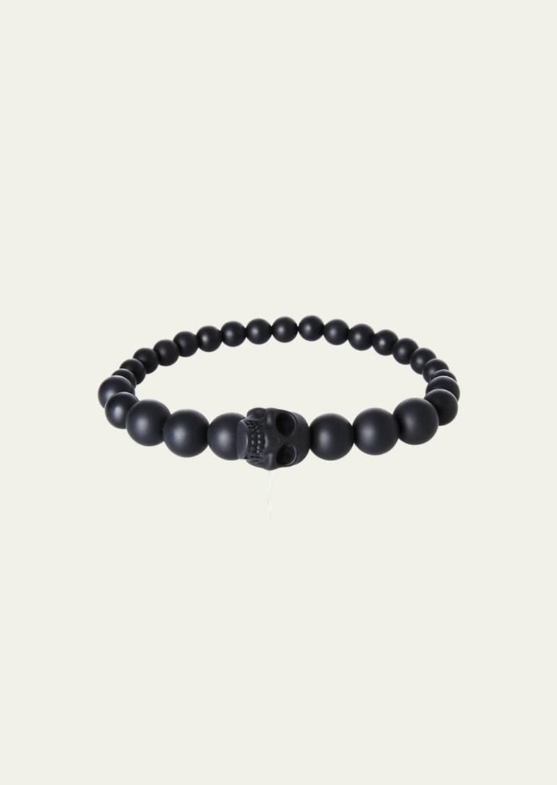 Alexander McQueen Men's Skull Bead Bracelet