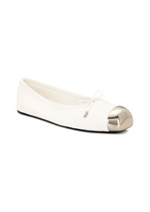 Alexander McQueen Metal Toe Ballet Flat