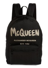 Alexander McQueen Metropolitan McQueen Graffiti Backpack