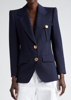 Alexander McQueen Military Wool Twill Jacket