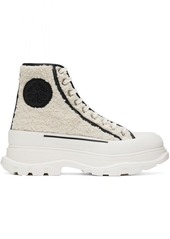 Alexander McQueen Off-White Shearling Tread Slick Sneaker