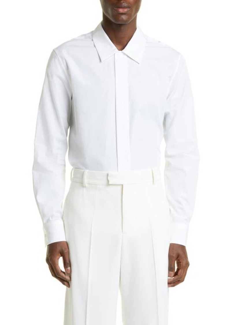 Alexander McQueen Organic Cotton Poplin Button-Up Shirt