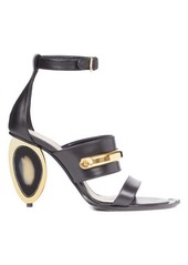 Alexander McQueen Oval-heel leather sandals