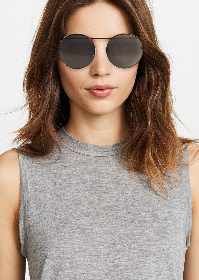 alexander mcqueen round metal sunglasses