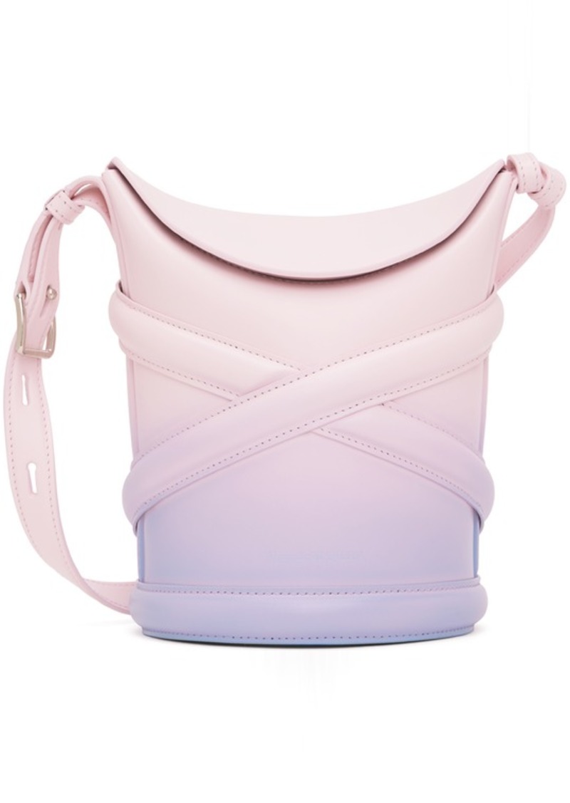 Alexander McQueen Pink & Purple 'The Curve' Bag