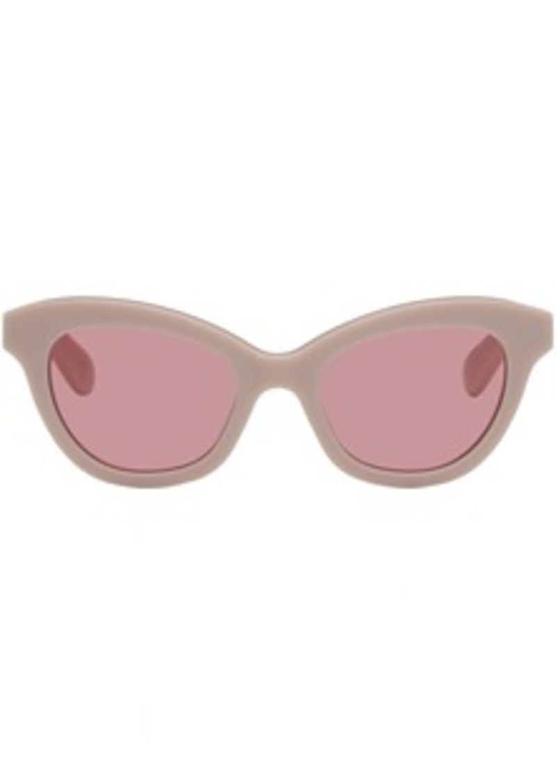 Alexander McQueen Pink Cat-Eye Sunglasses