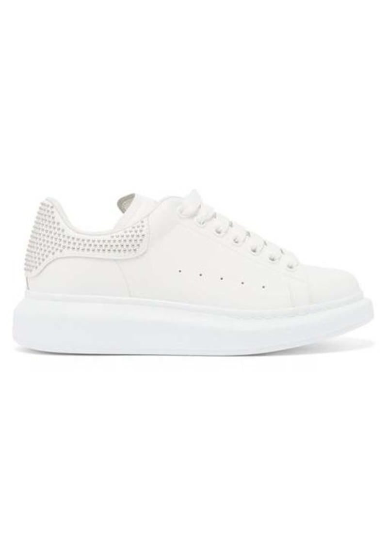 alexander mcqueen studded leather sneakers
