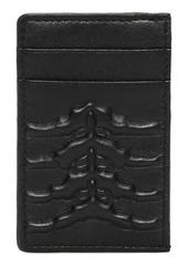 Alexander McQueen Rib Cage Leather Card Holder