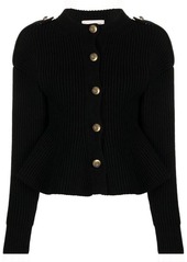 ALEXANDER MCQUEEN Ribbed-knit cardigan