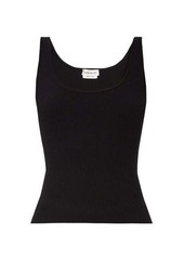 Alexander McQueen Round-neck ribbed-knit tank top
