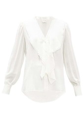 Alexander McQueen Ruffled silk-georgette shirt