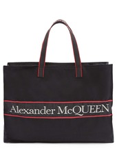 Alexander McQueen Selvedge Logo East/West Tote