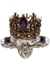 Alexander McQueen Silver Skull Queen Ring