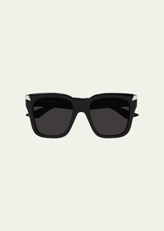 Alexander McQueen Silver-Tipped Acetate Butterfly Sunglasses