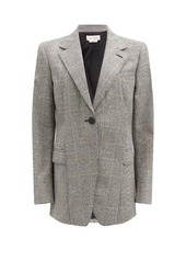 Alexander McQueen Single-breasted Prince of Wales-check jacket