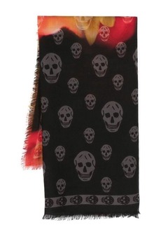 ALEXANDER MCQUEEN Skull-print scarf