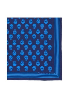 Alexander mcqueen skull print silk scarf