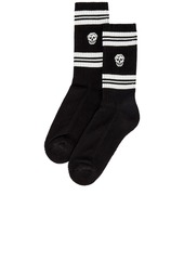 Alexander McQueen Skull Stripe Socks
