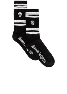 Alexander McQueen Skull Stripe Socks