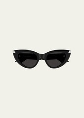 Alexander McQueen Sleek Acetate Cat-Eye Sunglasses