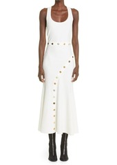 Alexander McQueen Sleeveless Ottoman Knit Midi Dress