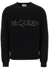 Alexander mcqueen sweater with logo embroidery