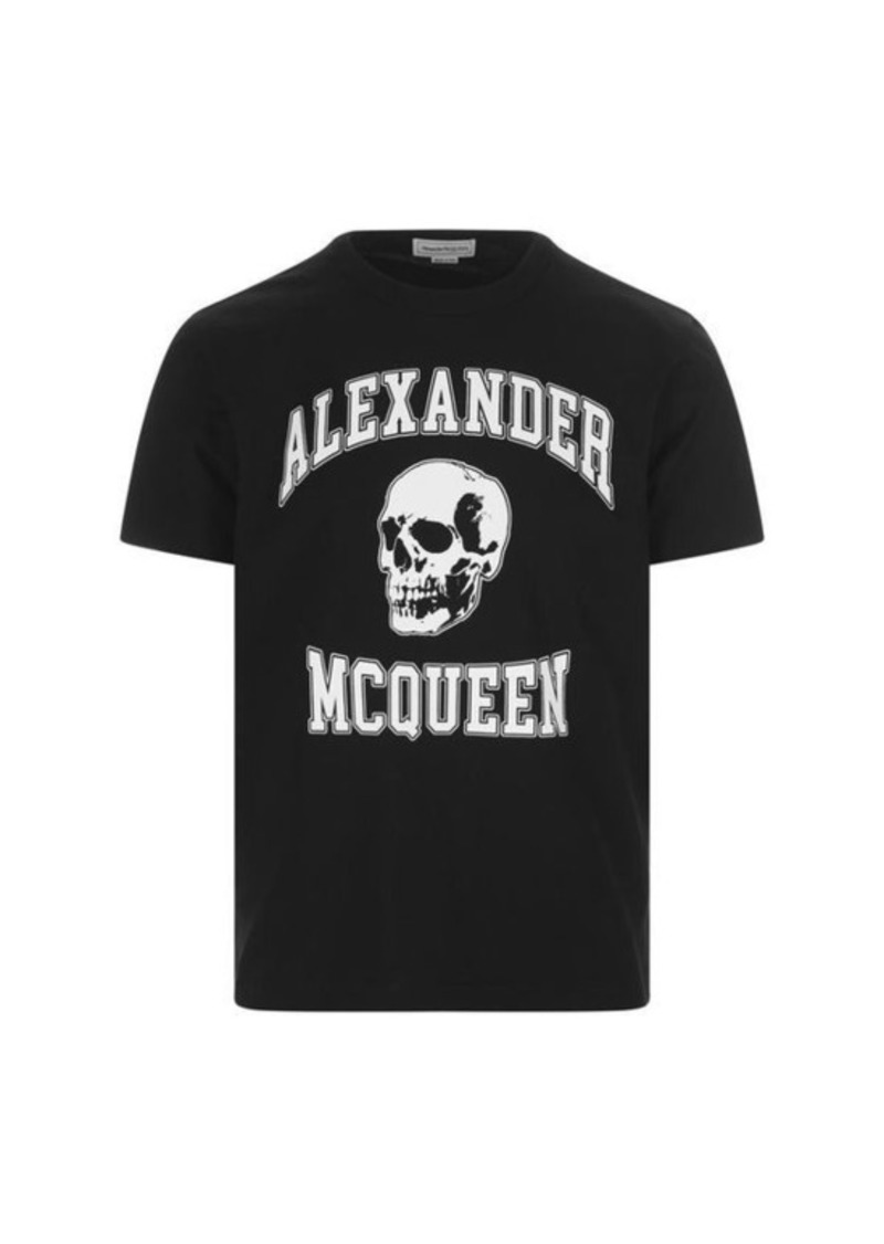 ALEXANDER MCQUEEN T-Shirt With Skull Logo Print