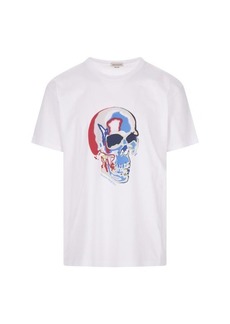 ALEXANDER MCQUEEN T-Shirt With Solarised Skull Print in /Multicolour