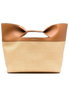 ALEXANDER MCQUEEN The Bow straw large tote