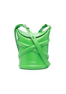 ALEXANDER MCQUEEN The Curve small leather bucket bag