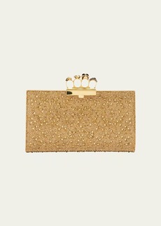 Alexander McQueen The Jewel Crystal Flat Pouch Clutch Bag