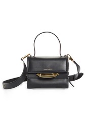 Alexander McQueen The Story Leather Top Handle Bag in Dark Red/Black at Nordstrom