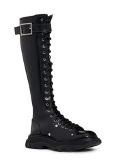Alexander McQueen Tread Tall Lace-Up Platform Boot