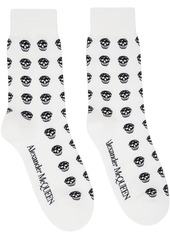 Alexander McQueen White Skull Socks