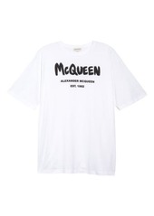 Alexander McQueen Women's Graffiti Logo Graphic Tee
