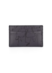 Alexander McQueen All Over Logo Leather Card Case