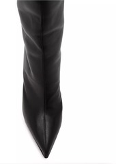 Alexander McQueen Armadillo 105MM Leather Thigh-High Boots