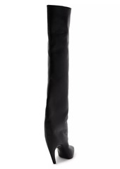 Alexander McQueen Armadillo 105MM Leather Thigh-High Boots