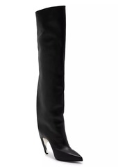 Alexander McQueen Armadillo 105MM Leather Thigh-High Boots