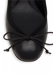 Alexander McQueen Armadillo Leather Ballerina Flats