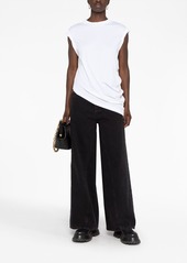 Alexander McQueen asymmetric cotton T-shirt