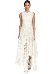 Alexander McQueen Asymmetric Lace Long Dress