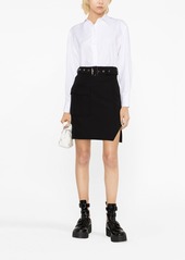 Alexander McQueen belted high-waisted skirt