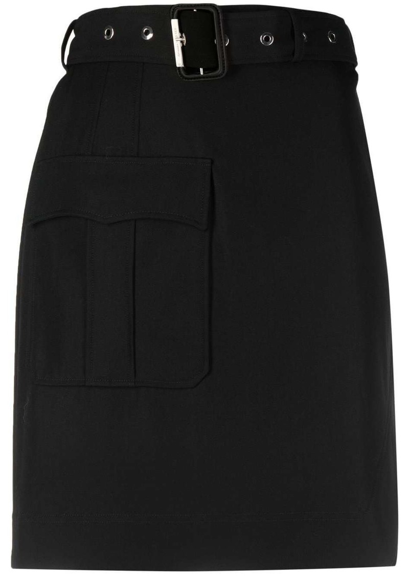 Alexander McQueen belted high-waisted skirt