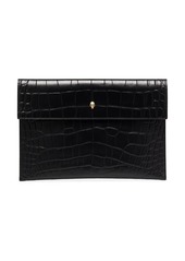 Alexander McQueen croc effect envelope clutch bag