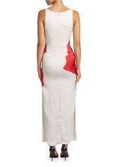 Alexander McQueen Bleeding Rose Silk Gown