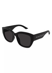 Alexander McQueen Bold 55MM Butterfly Sunglasses